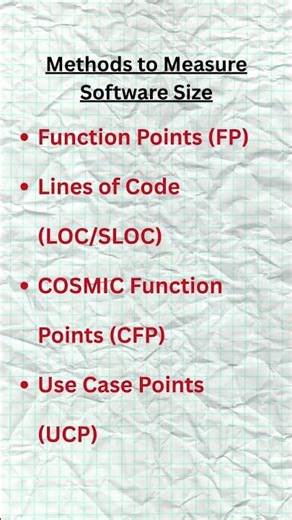 Measure the size of software