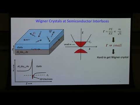 Mike Crommie - “Imaging frozen electrons in a 2D Wigner crystal”