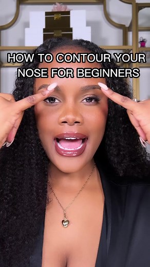 How to Contour Your Nose For Beginners. This is an easy nose contour makeup tutorial that will help you as a beginner to contour your nose ✨ #beauty #makeup #nosecontour #nosecontourtutorial #fyp Products Used: @kajabeauty Don’t Settle Concealer @officialiliabeauty True Serum Liquid Concealer
