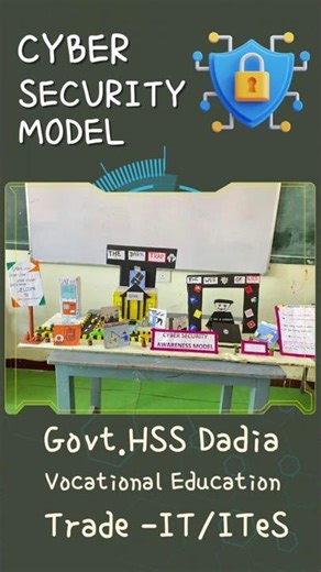 🤖Cyber Security 📟Computer Project working model🔥IT/ITeS #vocationaleducation #shorts #project #diy