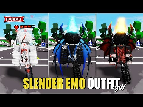 OUTFIT SLENDER EMO For Boy Di Brookhaven ID/CODES - Roblox Part 16