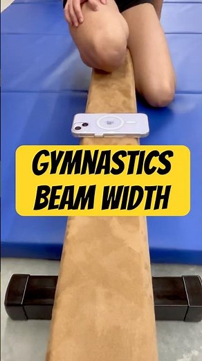 Gymnastics Beam Width - The gymnastics beam is only 4 inches wide, making balance key! #Gymnastics