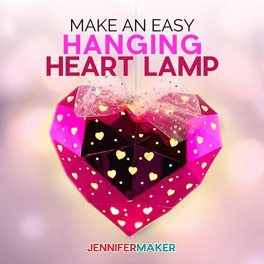 Heart-Shaped Hanging Paper Lantern - SO Easy!