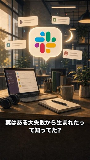 毎日使う"Slack"、実は失敗したゲームの残骸から生まれた😳 #shorts