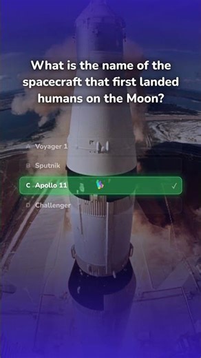 Which spacecraft landed on the moon first? #space #quiz
