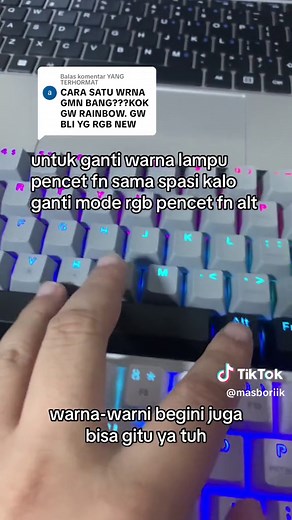 Panduan Ganti Warna Lampu Keyboard Gaming Titan V RGB