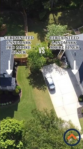 CertainTeed Landmark VS. Landmark Pro Moire Black Shingles #shingles #moireblack #newroof #roofing