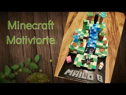 Minecraft Torte | Motivtorte | Tutorial | Kids | Party | Geburtstag | Gaming | Zocken | Cake |