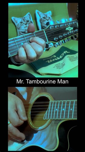 Mr. Tambourine Man -Intro Guitar Cover (12-strings), Original The Byrds
