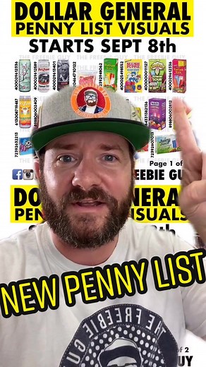 DOLLAR GENERAL PENNY LIST STARTS TUES SEPT 8th! #dollargeneral #pennyshopping #clearance #couponing #thefreebieguy