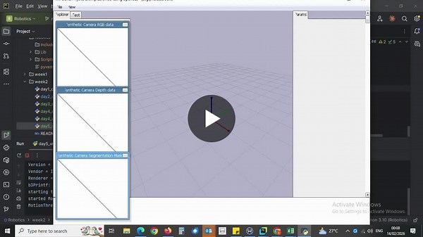 Week 2 of my simulation-first robotics project is complete.Implemented a full perception → control loop: • RGB camera rendering • Color-based detection • Depth-based 3D estimation • Pixel… | Abdulrasheed Shittu