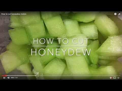 How to cut honeydew melon