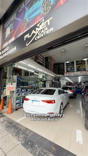 We added CarPlay, Android Auto, and a reversing camera to the Audi A5.