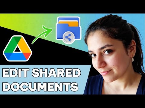 How to edit shared documents in GOOGLE DRIVE
