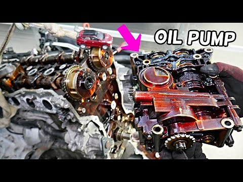 HYUNDAI TUCSON OIL PUMP REPLACEMENT REMOVAL LOCATION