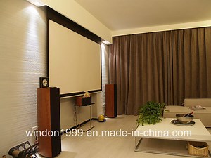 [Hot Item] Aluminum Electric Projector Screen, Cinema Projection Screen