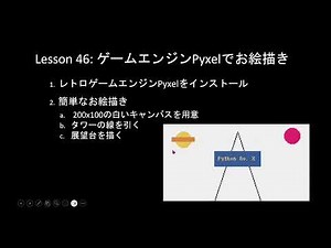 子どもPythonチャレンジ 46回: ゲームエンジンPyxelでお絵描き
