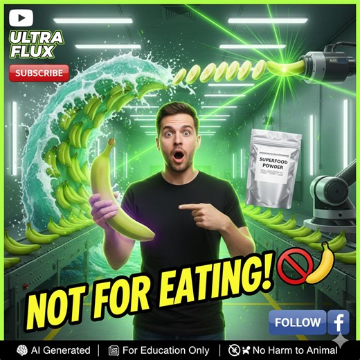 Why You Should Never Eat These Bananas Raw (Inside the Secret Processing Lab) 🍌🤫🧪 ​ Inside the USA’s Largest Modern Green Banana Plant: 1 Million Pounds Per Day 🏭🏗️ ​ Turning "Useless" Green Bananas into Medical-Grade Superfood Powder! 🚀🍌💊 ​ ​Welcome to Ultra Flux USA ⚙️ See how fascinating products are made, from massive factories to high-tech production lines 🌍 ​Did you know that green bananas are actually a high-tech superfood? 🍌🧪 Today, we’re stepping inside a massive, ultra-moder