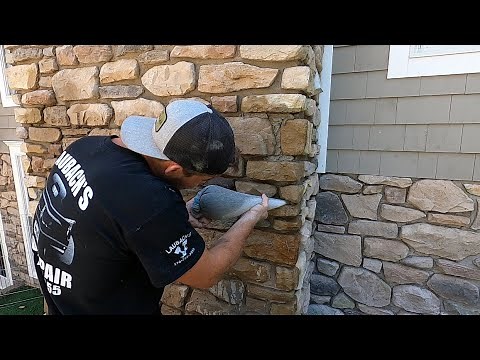 How To Grout In A Stone Veneer Wall