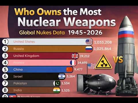 Countries With Most Nuclear Weapons in the World | 1945-2026