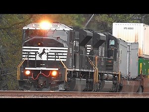 Norfolk Southern Train With Ex- CSX EMD SD80-MAC Leading