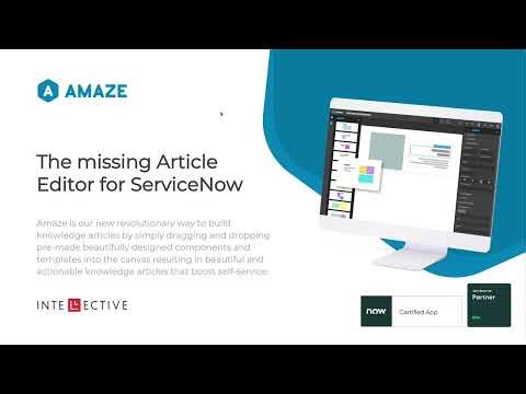 Introducing Amaze Article Builder for ServiceNow