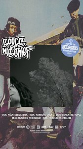 Heidelberg! 🔥 We're performing with the whole Hieroglyphics Crew at Technikum on June 8th! Get your tickets quick on eventim.de/hieroglyphics 🎫 | Souls Of Mischief