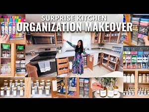 KITCHEN ORGANIZATION MAKEOVER | Satisfying Clean and Kitchen Restock Organizing on A Budget