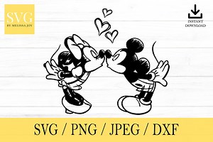 Mouse and Minnie Kissing Svg, Mouse, Svg, Png, Dxf, Jpeg, Digital Download, Cut File, Cricut, Silhouette, Glowforge - Etsy