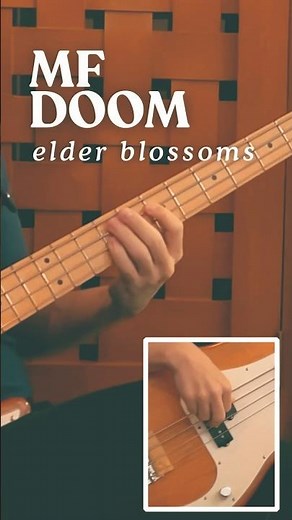 Learn to play MF DOOM's Elder Blossoms on bass #basscover #mfdoombeats