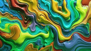 Download a colorful painting with a lot of different colors for free