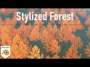 Easy Stylized Forest in Blender [Blender 2.91] | English