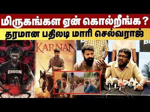 மிருகங்கள ஏன் கொல்றீங்க ? தரமான பதிலடி Mariselvaraj | Bison | Dhuruvikaram | Anupamaparameswaran