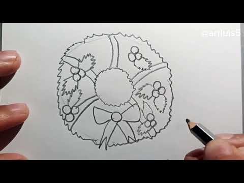 How to Draw an Advent Wreath