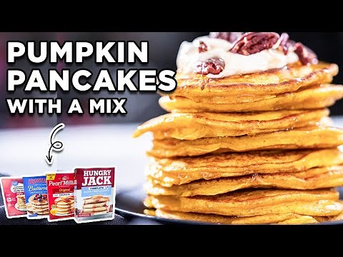 Pumpkin Pancakes with Pancake Mix Made Easy