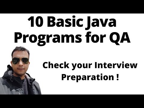 Basic Java programs for Interview - QA SDET | Logic building
