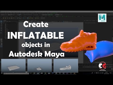 Create inflatable objects in Autodesk Maya