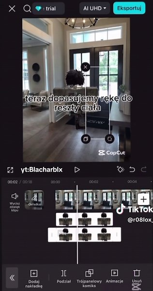 Tutorial na ruszające ręce w Roblox