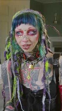Turning back into the daughter my Dad remembers before he forgets ❤️ #ytshorts #goth #transformed
