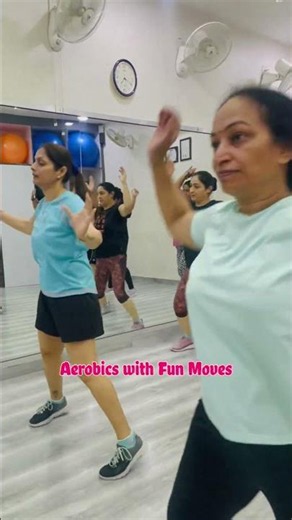 Fun aerobics session done 🔥Sweat • Cardio • Energy • Fitness #cardiyogafitnessstudio