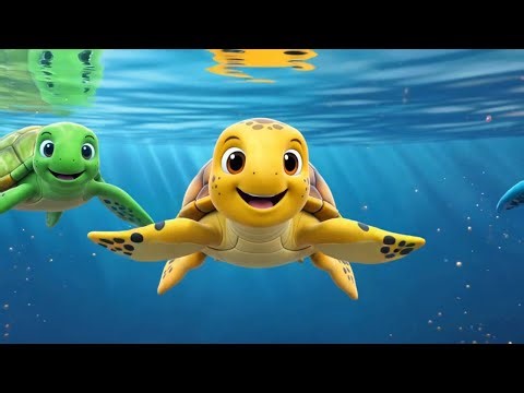 🌈🐢 Rainbow Shell Turtle Dance! | Fun Turtle Song for Kids 🎶