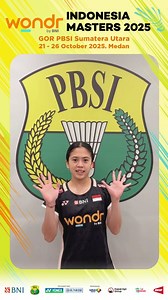 WONDR by BNI Indonesia Masters 2025 tinggal 3 hari lagi! 🔥 Yuk, warga Medan dan sekitarnya, jangan lewatkan kesempatan untuk nonton langsung Raymond/Joaquin, Dhinda dan wakil-wakil Indonesia lainnya di GOR PBSI Sumatera Utara, Medan! 🇮🇩🏸 Siap-siap ramaikan tribun dan kasih dukungan terbaik untuk pejuang merah putih? 💪 #WondrbyBNIIndonesiaMasters2025 #BadmintonIndonesia | Badminton Indonesia