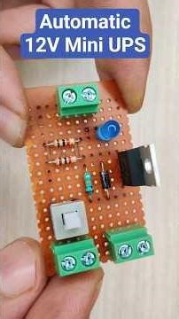 Make Automatic 12v Mini UPS