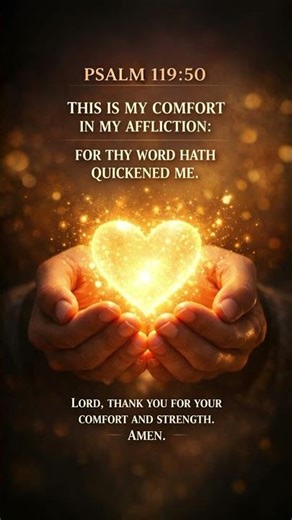 Psalm 119:50 – God’s Word Gives Comfort in Affliction