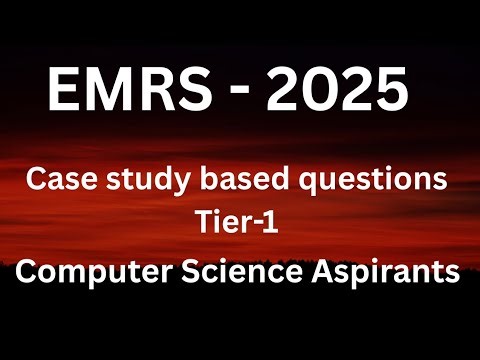 EMRS Domain Knowledge : Case Study for Computer Science Aspirants| EMRS Teaching Aptitude 2025