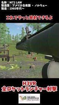 Shoot all kinds of rocket launchers in this realistic gun shooting VR game! [H3VR]