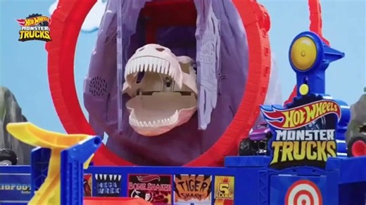 Hot Wheels Monster Trucks T-Rex Volcano Arena TV Spot, 'Take Down the T-Rex' Song by Hot Wheels Monster Trucks