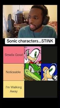 Sonic Characters Ranked By How They Smell •#sonicthehedgehog #sonic #gaming #shorts