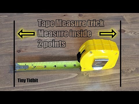 Tape measure trick for proper inside dimensions every time // Tidbit