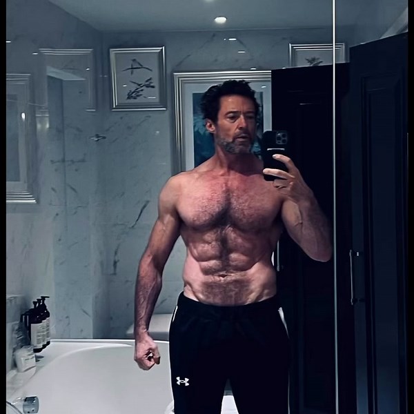 Hugh Jackman, 55, reveals incredible physique after training